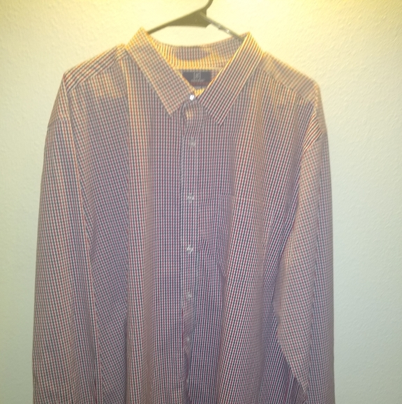 💜 George Classic fit Red/White/Blue  Dress Shirt - Picture 4 of 4